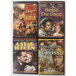 Lot of 4 Classic Movie DVDs – Digitally Remastered CLEAN! (17)